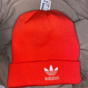 adidas neon pink beanie